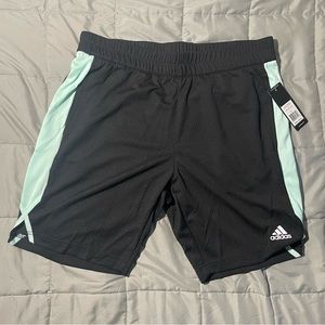Adidas Golf Training Athletic Mesh Shorts Black Mint Green Men’s Sz Large Medium